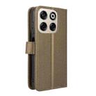 For ZTE Blade V70 4G Diamond Texture Leather Phone Case(Brown) - 3