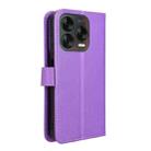 For ZTE Blade V70 Design 4G Diamond Texture Leather Phone Case(Purple) - 3