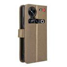 For ZTE nubia Z70 Ultra Diamond Texture Leather Phone Case(Brown) - 3