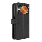 For ZTE nubia Music 2 Diamond Texture Leather Phone Case(Black) - 3
