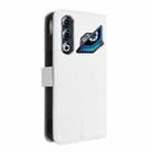 For ZTE nubia Neo 3 GT 5G Diamond Texture Leather Phone Case(White) - 3