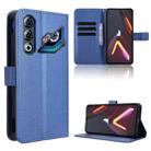 For ZTE nubia Neo 3 GT 5G Diamond Texture Leather Phone Case(Blue) - 1