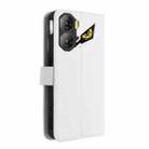 For ZTE nubia Neo 3 5G Diamond Texture Leather Phone Case(White) - 3