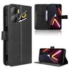 For ZTE nubia Neo 3 5G Diamond Texture Leather Phone Case(Black) - 1