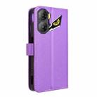 For ZTE nubia Neo 3 5G Diamond Texture Leather Phone Case(Purple) - 3