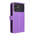 For ZTE Blade A36 4G Diamond Texture Leather Phone Case(Purple) - 3