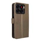 For ZTE Blade A56 4G Diamond Texture Leather Phone Case(Brown) - 3
