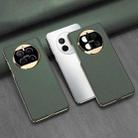 For Huawei Mate 50 GKK Electroplating Leather Surface Phone Case(Green) - 1