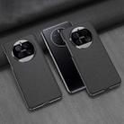 For Huawei Mate 50 GKK Electroplating Leather Surface Phone Case(Black) - 1