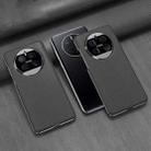 For Huawei Mate 50 GKK Electroplating Leather Surface Phone Case(Carbon Fiber) - 1