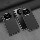 For Huawei Mate 40 GKK Electroplating Leather Surface Phone Case(Black) - 1