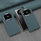 For Huawei Mate 40 GKK Electroplating Leather Surface Phone Case(Cyan) - 1