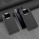For Huawei Mate 30 5G GKK Electroplating Leather Surface Phone Case(Black) - 1