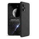 For Xiaomi Redmi Note 12 5G Global GKK Three Stage Splicing Full Coverage PC Phone Case(Black) - 1