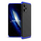 For Xiaomi Redmi Note 12 5G Global GKK Three Stage Splicing Full Coverage PC Phone Case(Black Blue) - 1