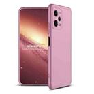 For Xiaomi Redmi Note 12 5G Global GKK Three Stage Splicing Full Coverage PC Phone Case(Rose Gold) - 1