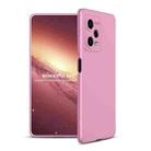 For Xiaomi Redmi Note 12 Pro 5G Global GKK Three Stage Splicing Full Coverage PC Phone Case(Rose Gold) - 1
