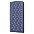 For iPhone 16 Pro Max Diamond Lattice Vertical Flip Leather Phone Case(Blue) - 3