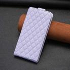 For iPhone 16 Pro Max Diamond Lattice Vertical Flip Leather Phone Case(Purple) - 2