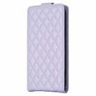 For iPhone 16 Pro Max Diamond Lattice Vertical Flip Leather Phone Case(Purple) - 3