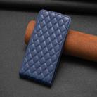 For iPhone 16 Plus Diamond Lattice Vertical Flip Leather Phone Case(Blue) - 2