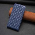 For iPhone 16 Diamond Lattice Vertical Flip Leather Phone Case(Blue) - 2