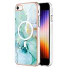 For iPhone 8 / SE 2022 / 2020 Marble Pattern Dual-side IMD Magsafe TPU Phone Case(Green 003) - 1