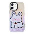 For iPhone 12 2 in 1 PC + TPU Shockproof Phone Case(Rabbit) - 1