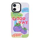 For iPhone 12 2 in 1 PC + TPU Shockproof Phone Case(Mangosteen) - 1