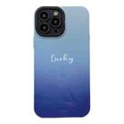 For iPhone 12 Pro Max 2 in 1 PC + TPU Shockproof Phone Case(Gradient Dark Blue) - 1