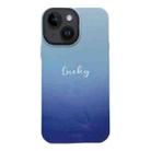 For iPhone 13 2 in 1 PC + TPU Shockproof Phone Case(Gradient Dark Blue) - 1