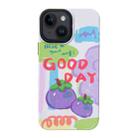 For iPhone 13 2 in 1 PC + TPU Shockproof Phone Case(Mangosteen) - 1