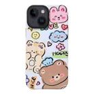 For iPhone 13 2 in 1 PC + TPU Shockproof Phone Case(Bear) - 1