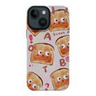For iPhone 13 2 in 1 PC + TPU Shockproof Phone Case(Bread) - 1