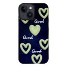 For iPhone 14 2 in 1 PC + TPU Shockproof Phone Case(Heart) - 1