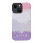 For iPhone 14 2 in 1 PC + TPU Shockproof Phone Case(Contrast Pink) - 1