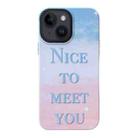 For iPhone 14 2 in 1 PC + TPU Shockproof Phone Case(Contrast Blue) - 1