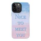For iPhone 14 Pro 2 in 1 PC + TPU Shockproof Phone Case(Contrast Blue) - 1