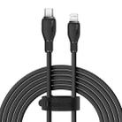 Baseus Pudding Series 20W Type-C to 8 Pin Fast Charging Data Cable, Length:2m(Black) - 1