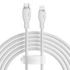 Baseus Pudding Series 20W Type-C to 8 Pin Fast Charging Data Cable, Length:2m(White) - 1