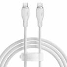 Baseus Pudding Series 100W Type-C to Type-C Fast Charging Data Cable, Length:1.2m(White) - 1