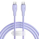 Baseus Pudding Series 100W Type-C to Type-C Fast Charging Data Cable, Length:1.2m(Purple) - 1