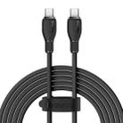 Baseus Pudding Series 100W Type-C to Type-C Fast Charging Data Cable, Length:2m(Black) - 1