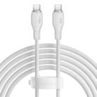 Baseus Pudding Series 100W Type-C to Type-C Fast Charging Data Cable, Length:2m(White) - 1