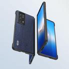 For Honor Magic VS2 ABEEL Wood Texture PU Phone Case(Blue) - 3
