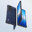 For Honor Magic VS2 ABEEL Weave Plaid PU Phone Case(Blue) - 3