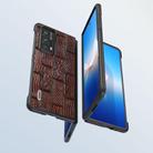 For Honor Magic VS2 ABEEL Genuine Leather Mahjong Pattern Black Edge Phone Case(Brown) - 3