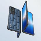 For Honor Magic VS2 ABEEL Genuine Leather Mahjong Pattern Black Edge Phone Case(Blue) - 3