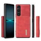 For Sony Xperia 1 VI DG.MING M1 Series 3-Fold Multi Card Wallet + Magnetic Phone Case(Red) - 2