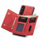 For Sony Xperia 1 VI DG.MING M1 Series 3-Fold Multi Card Wallet + Magnetic Phone Case(Red) - 3